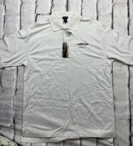 Rivers End Kurzarm Poloshirt Herren L Jackson Hole WY weiß Pima Baumwolle NEU - Bild 1 von 6
