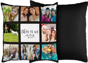 Sublimation Blank Panel Pillow Case 16 x 16 Inches DIY Polyester Cushion Cover - Picture 1 of 5