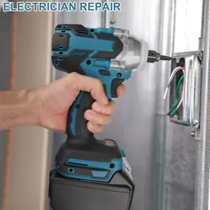 18V Cordless Electric Impact Wrench Gun 1/2'' High Power DriverLi-ion Battery - Picture 1 of 10
