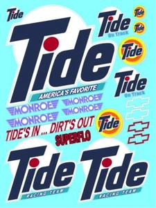 WHITE VINYL Sticker Gang SHEET -R/C MODEL Decals 1/12-1/10-MONROE- tamiya - Picture 1 of 10