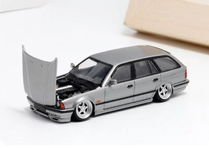Mortal Maßstab 1:64 BMW E34 Touring grau Diecast Auto Modell Spielzeug Sammlung - Bild 1 von 6