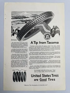 1919 United States Rubber Company Print Ad - A Tip from Tacoma - Picture 1 of 1