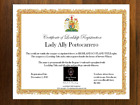 Become a Lord and Lady DIGITAL Royal Title Birthday Anniversary Birth Adoption