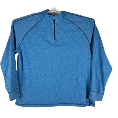 Margaritaville Blue 1/4 Zip Pullover Sweatshirt Mens XXXL Polyester/Cotton Blend - Image 1 of 4