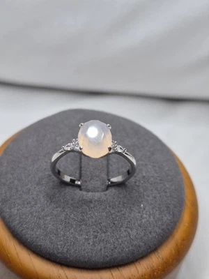 Anillo Bomb Party Talla 8 "You're Everything I Need" Ágata Rosa Genuina Sobre Rodio  Foto 1 de 4