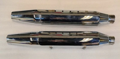 HARLEY DAVIDSON 64708-08B Softail Tapered Mufflers Exhaust - *SHIPS FREE* - Image 1 of 4