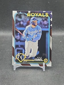 2024 Topps Series 2 #525 Kyle Isbel Kansas City Royals Patriot /76 - Bild 1 von 2