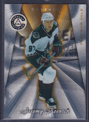 JEREMY ROENICK - 1997 Pinnacle Totally Cert Platinum Gold PROMO #65, Serial XXXX - Image 1 of 2