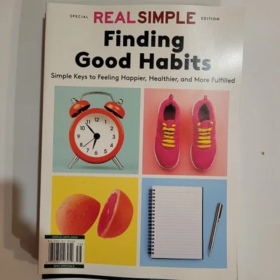 Finding Good Habits: Real Simple Magazine 2024 ~ Feel Happier & Healthier - Image 1 of 4