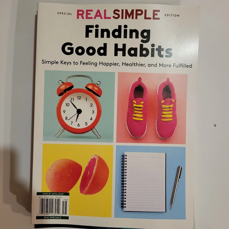 Finding Good Habits: Real Simple Magazine 2024 ~ Feel Happier & Healthier - Image 1 of 4