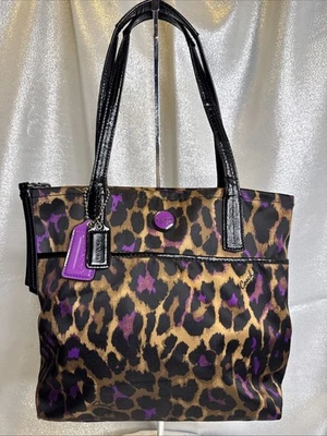 Bolso de Mano Coach Ocelot Leopard F25282 Foto 1 de 4