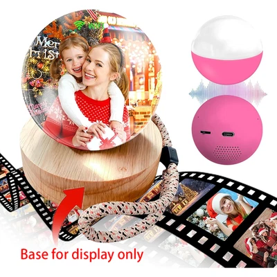 Lámpara esfera memoria WiFi 2026 bola de cristal 3D reproductor de video regalo para Navidad Foto 1 de 4