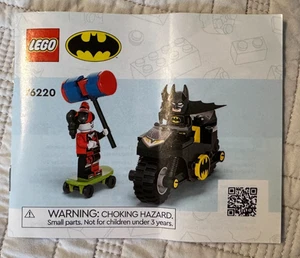 LEGO MANUAL 76220 BATMAN HARLEY QUINN MOTORCYCLE INSTRUCTION GUIDE BOOKLET - Picture 1 of 1
