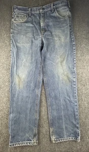 Carhartt FR Denim Blue Jeans Größe 38x32 Original Fit. Distressed. - Bild 1 von 9