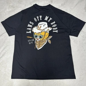 Octopied Mind Unisex T-Shirt Black Size Large Laws Off My Body Graphic Top W/Tag - Picture 1 of 15