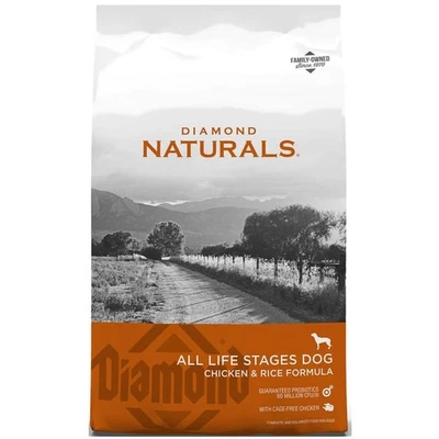 Diamond Naturals All Life Stages Chicken & Rice Formula Dry Dog Food 40 lb