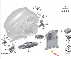 MINI F54 Right Turn Ind./Dayti.Driv.Light LED Mod. 63118737592 NEW GENUINE - Picture 1 of 2