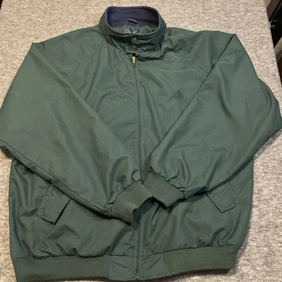 Vintage Men's Size LG Classic Green Izod Golf Jacket Clean and Ready To Wear - Image 1 of 4