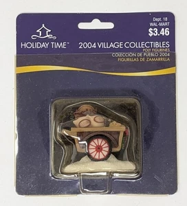 2004 Holiday Time Village Collectibles Christmas Cookies Cart - New - Picture 1 of 2