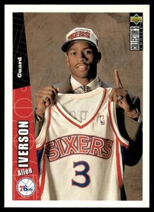 1996-97 Collector's Choice Allen Iverson Rookie Philadelphia 76ers #301 - Picture 1 of 2