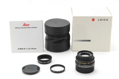 [Almost Unused] Leica Elmar-M 50mm 2.8 E39 in Box Lens Black M Mount From JAPAN - Image 1 of 4