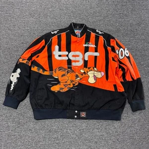 Vintage JH Design Tiger Disney NASCAR Coat Jacket Mens - Size 6XL Black - Picture 1 of 6