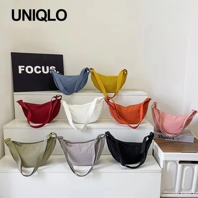 UNIQLO Umhängetasche Großem Fassungsvermögen Trendige Schulter Unterarmtasche - Bild 1 von 4