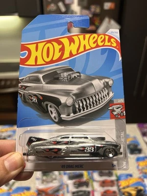 Hot Wheels 2021- 49 Drag Merc- HW Rolling Metal- TARJETA LARGA- Zamac Foto 1 de 4