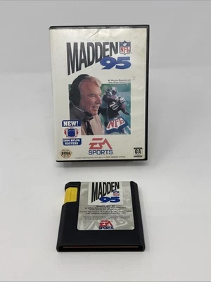 Madden NFL 95 (Sega Genesis, 1994) Tested & Works - No Manual - Image 1 of 4