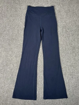 "Pantalones acampanados de tiro súper alto Lululemon Groove para mujer 6 azules 32"" usados en excelente estado" Foto 1 de 4