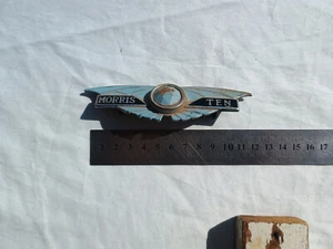 Insignia Morris Ten original antigua - Imagen 1 de 8