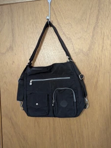 Jinqiaoer Women Nylon Waterproof Crossbody Backpack Bags Casual Outdoor Black - Picture 1 of 6