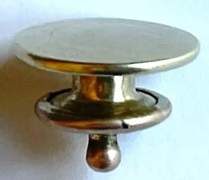 AUTENTICO GEMELLO DI RICAMBIO SINGOLO BAER & WILDE ORO GIALLO 10K LARGO 5/8" - Foto 1 di 8