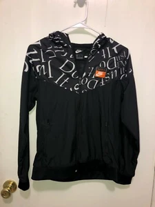 Nike Kids Just Do It Windrunner Jacket Size Large CK0958-010 Black SZ Large - Picture 1 of 4
