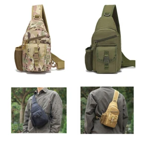 Tactical Chest Bag Outdoor Shoulder Backpack Messenger Bag Camping Hiking Travel - Picture 1 of 16