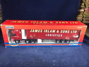 K-92 CORGI 1:50 SCALE DIE CAST TRUCK - CC13231 DAF XF CURTAINSIDE - JAMES IRLAM - Picture 1 of 7