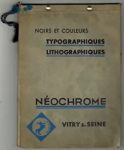 Catalogue des encres d'imprimerie"/Néochrome.Paris"Planches de présentation - Foto 1 di 11