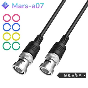 BNC Q9 Male to Male Plug Oscilloscope Test Probe Cable Lead Wire 50Ohm - Picture 1 of 4