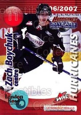 2006-07 Lethbridge Hurricanes #4 Zach Boychuk