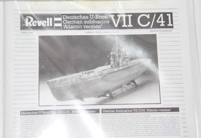 REVELL USATO 1:72 KIT SOTTOMARINO GERMAN SUBMARINE VII C/41 ATLANTIC VER. 05045 - Immagine 1 di 4