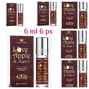 Love Apple Concentrated Perfumed Oil By Al Rehab 6ml Pack of 6 Floral Fruity - Picture 1 of 16