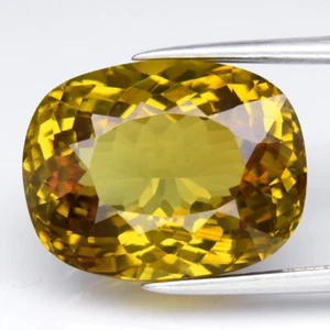 💎 ¡Grande! Cojín 8,84 quilates VVS natural amarillo verdoso granate grosular - gema de Malí - Imagen 1 de 7