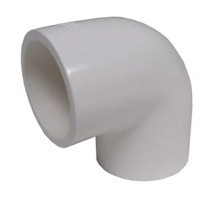 New 2 Pack Sch 40 PVC 3 Inch 90 Degree Elbow Socket Connect NSF Compliant - Picture 1 of 5