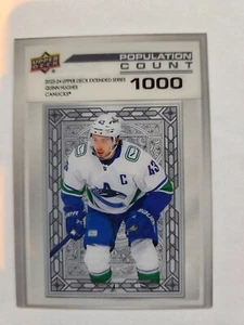 2023-24 Upper Deck Population Count 1000 #PC68 Quinn Hughes - Bild 1 von 2