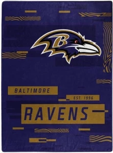 Baltimore Ravens Digitize Design 60" x 80" Royal Plush Blanket by Northwest - Picture 1 of 1
