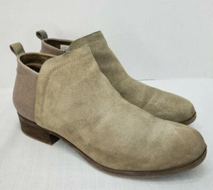 Toms Womens Suede Booties Shoes Size 11 Tan - Picture 1 of 6