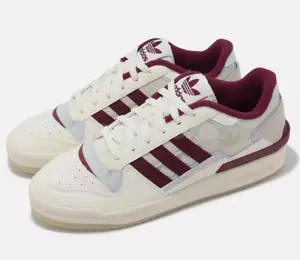 Adidas Forum Exhibit Low 2 Off White Burgundy Red Sneaker Shoes GW4358 Rare 11.5 - Picture 1 of 13