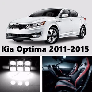 11pcs LED Xenon White Light Interior Package Kit for Kia Optima 2011-2015  - Picture 1 of 10