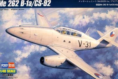 HobbyBoss Messerschmitt Me 262B-1A / CS-92 CZ Tchèque 1:48 Kit De Modèle 262 B - Image 1 of 2