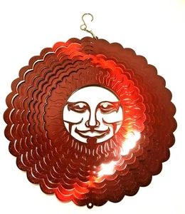 3D Sun Metal Garden Wind Spinner Hanging Wind Chime Suncatcher Garden Decor Gift - Picture 1 of 25